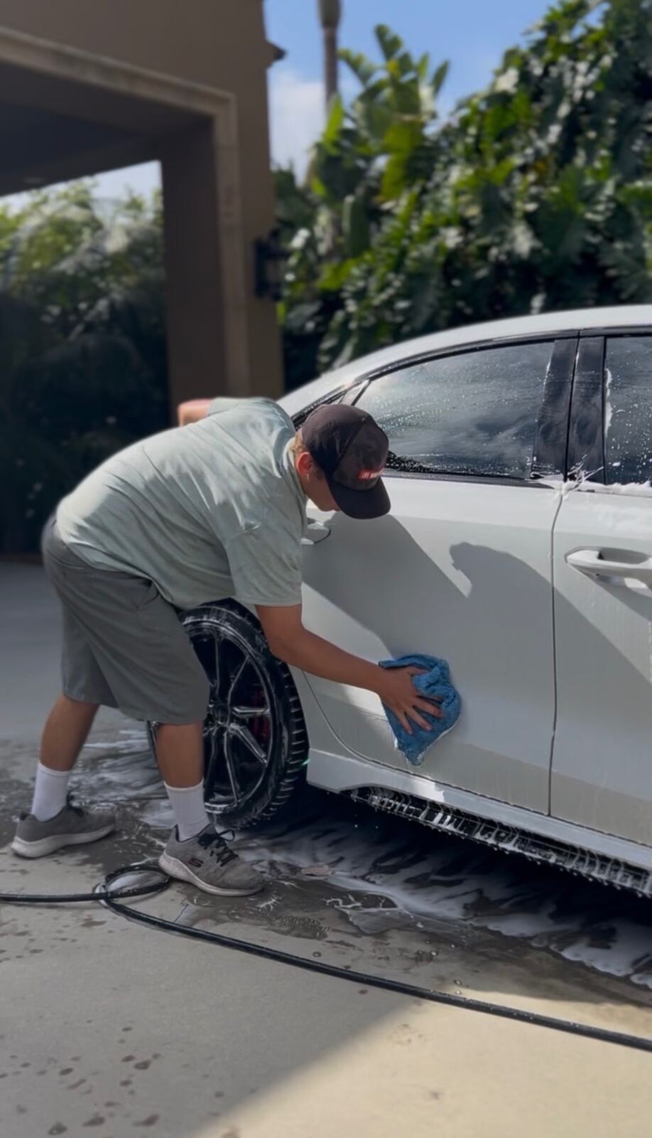 Hand-finishing a client's vehicle